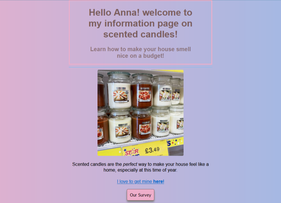 candle site